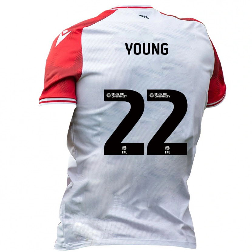 Danxen Kinder Jake Young #22 Weiß Rot Heimtrikot Trikot 2025/26 T-Shirt Schweiz