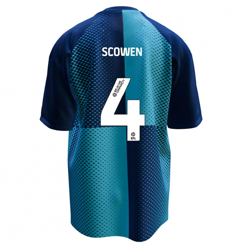 Danxen Kinder Josh Scowen #4 Blau Himmelblau Heimtrikot Trikot 2025/26 T-Shirt Schweiz