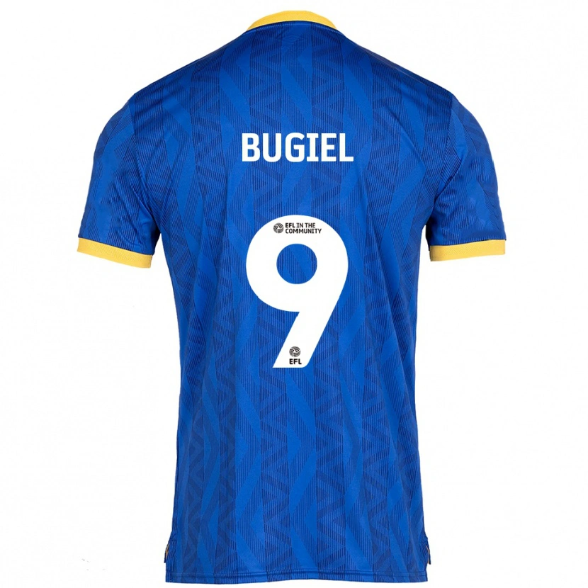 Danxen Kinder Omar Bugiel #9 Marine Gelb Heimtrikot Trikot 2025/26 T-Shirt Schweiz