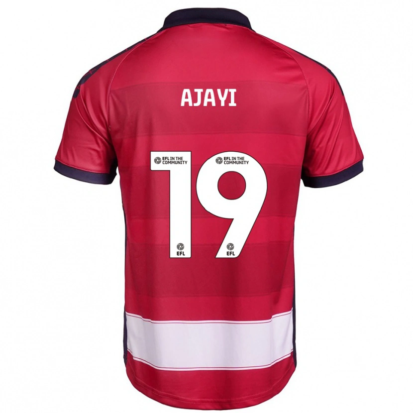 Danxen Kinder Damola Ajayi #19 Rot Weiß Heimtrikot Trikot 2025/26 T-Shirt Schweiz