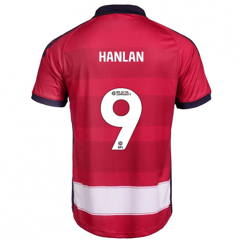 Danxen Kinder Brandon Hanlan #9 Rot Weiß Heimtrikot Trikot 2025/26 T-Shirt Schweiz