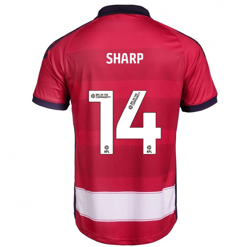 Danxen Kinder Billy Sharp #14 Rot Weiß Heimtrikot Trikot 2025/26 T-Shirt Schweiz