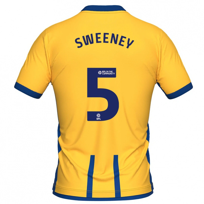 Danxen Kinder Ryan Sweeney #5 Gelb Blau Heimtrikot Trikot 2025/26 T-Shirt Schweiz