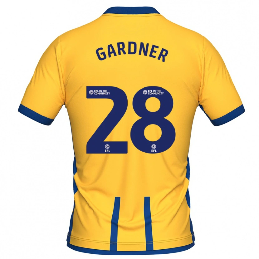 Danxen Kinder Joe Gardner #28 Gelb Blau Heimtrikot Trikot 2025/26 T-Shirt Schweiz