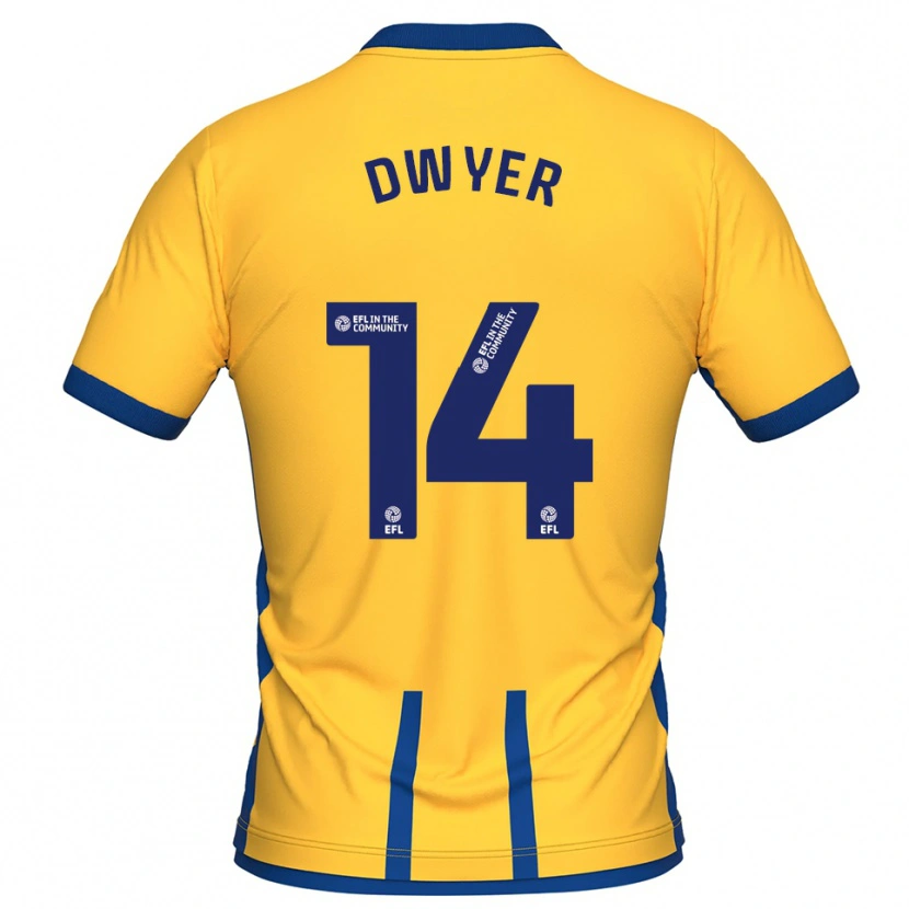 Danxen Kinder Dom Dwyer #14 Gelb Blau Heimtrikot Trikot 2025/26 T-Shirt Schweiz