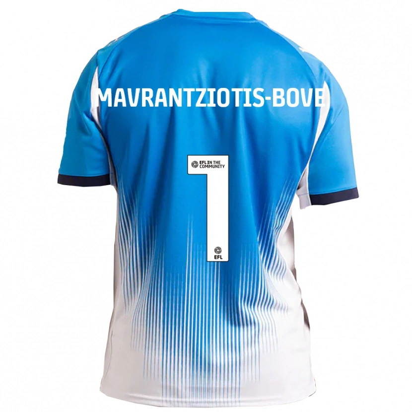 Danxen Kinder Kane Mavrantziotis-Bove #1 Blau Weiß Heimtrikot Trikot 2025/26 T-Shirt Schweiz
