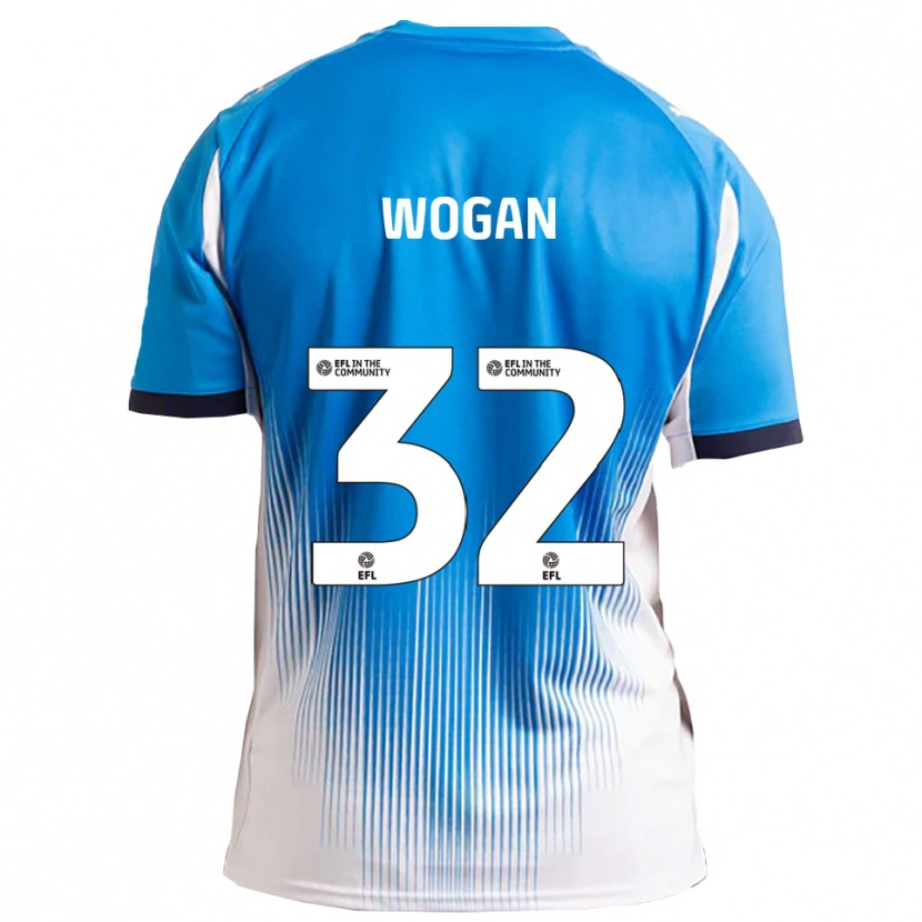 Danxen Kinder Andrew Wogan #32 Blau Weiß Heimtrikot Trikot 2025/26 T-Shirt Schweiz
