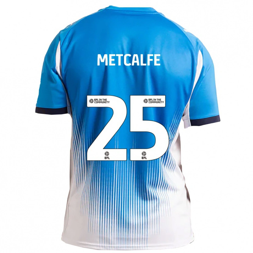 Danxen Kinder Max Metcalfe #25 Blau Weiß Heimtrikot Trikot 2025/26 T-Shirt Schweiz