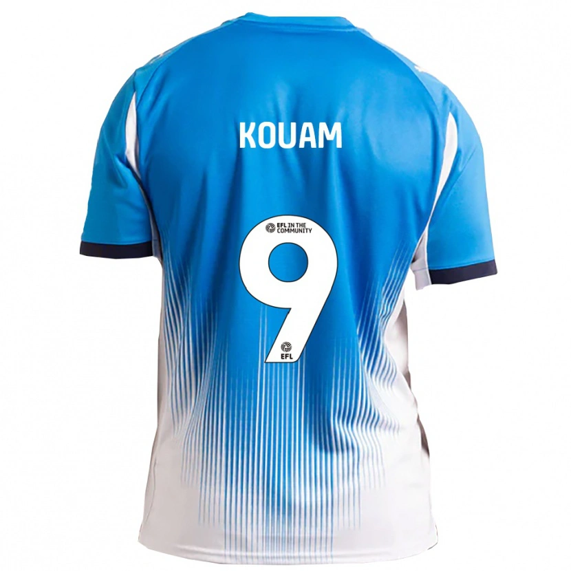 Danxen Kinder Marcus Kouam #9 Blau Weiß Heimtrikot Trikot 2025/26 T-Shirt Schweiz