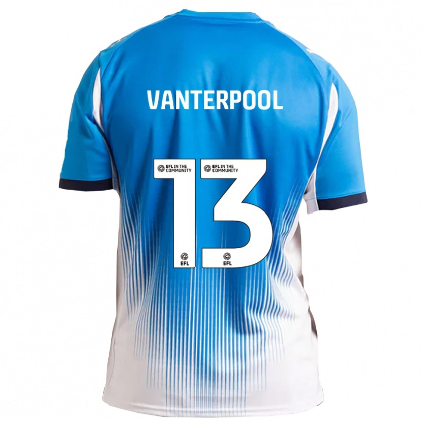 Danxen Kinder Gabriel Vanterpool #13 Blau Weiß Heimtrikot Trikot 2025/26 T-Shirt Schweiz