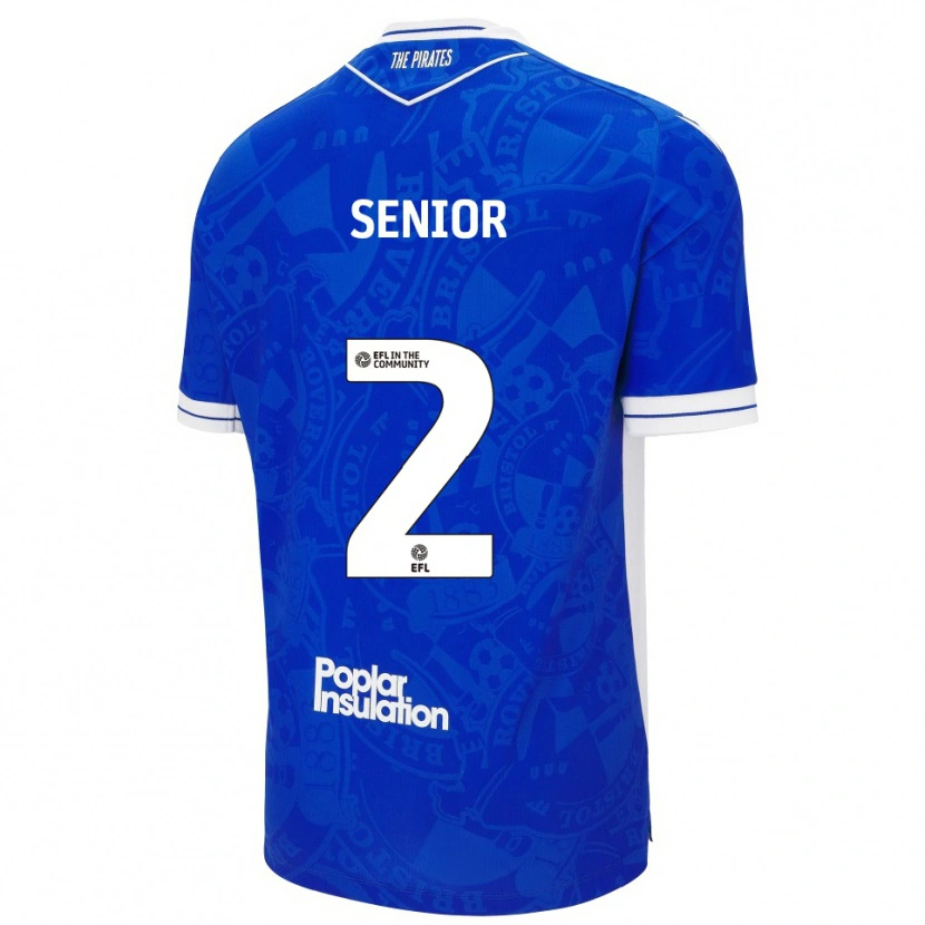 Danxen Kinder Joel Senior #2 Blau Weiß Heimtrikot Trikot 2025/26 T-Shirt Schweiz