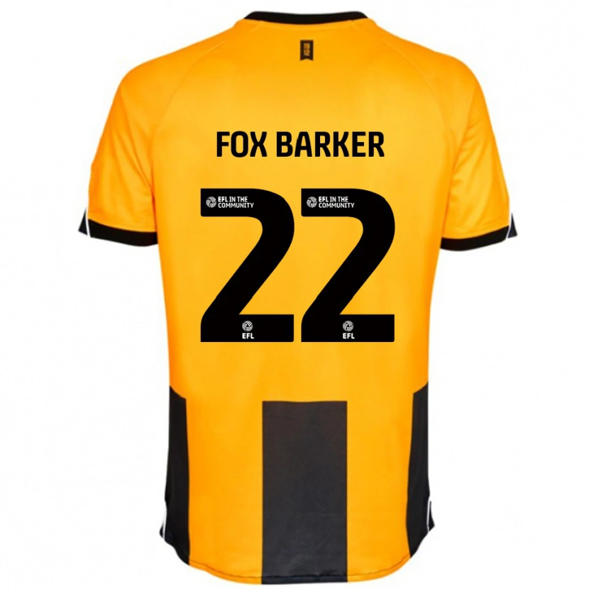 Danxen Kinder Mistie Fox-Barker #22 Orange Schwarz Heimtrikot Trikot 2025/26 T-Shirt Schweiz