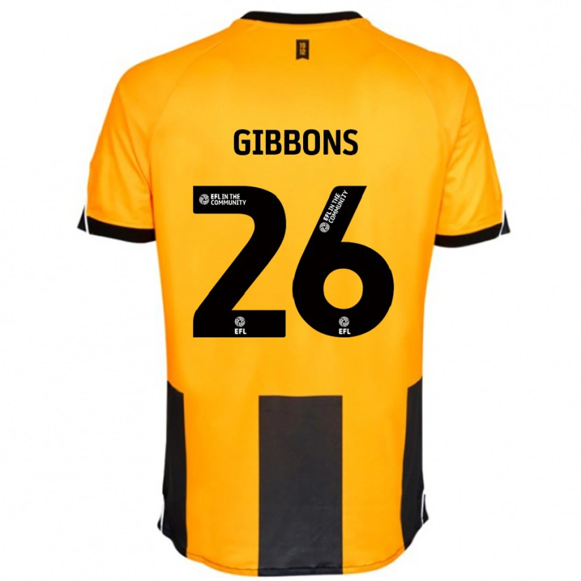 Danxen Kinder James Gibbons #26 Orange Schwarz Heimtrikot Trikot 2025/26 T-Shirt Schweiz