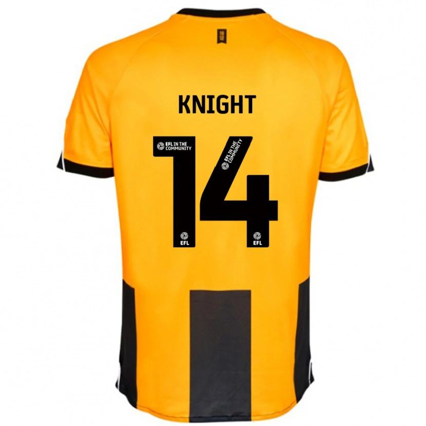 Danxen Kinder Ben Knight #14 Orange Schwarz Heimtrikot Trikot 2025/26 T-Shirt Schweiz