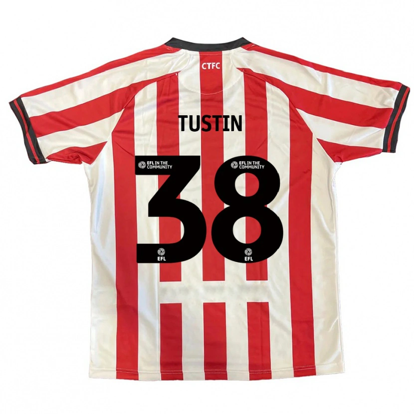 Danxen Kinder Harry Tustin #38 Rot Weiß Schwarz Heimtrikot Trikot 2025/26 T-Shirt Schweiz