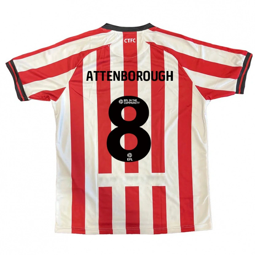 Danxen Kinder Megan Attenborough #8 Rot Weiß Schwarz Heimtrikot Trikot 2025/26 T-Shirt Schweiz