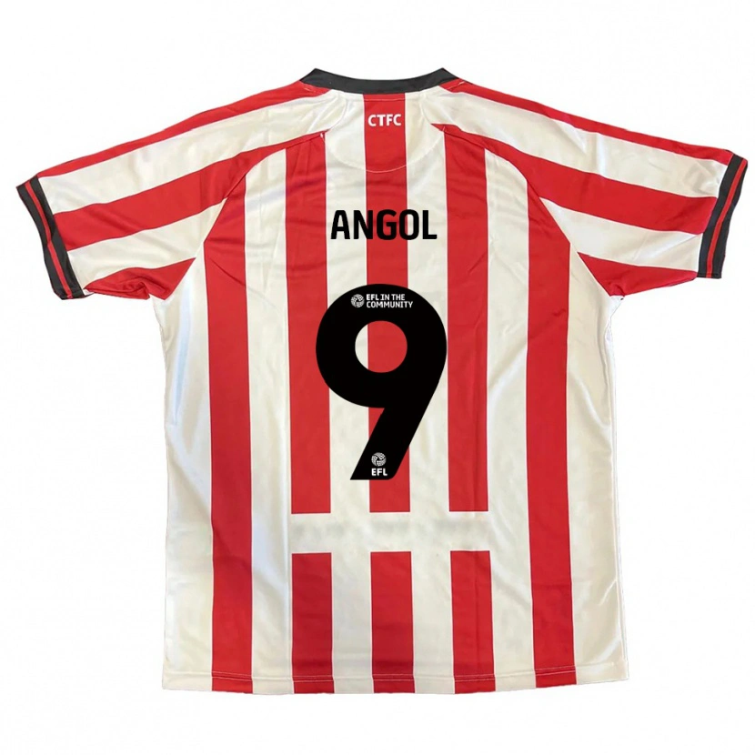 Danxen Kinder Lee Angol #9 Rot Weiß Schwarz Heimtrikot Trikot 2025/26 T-Shirt Schweiz