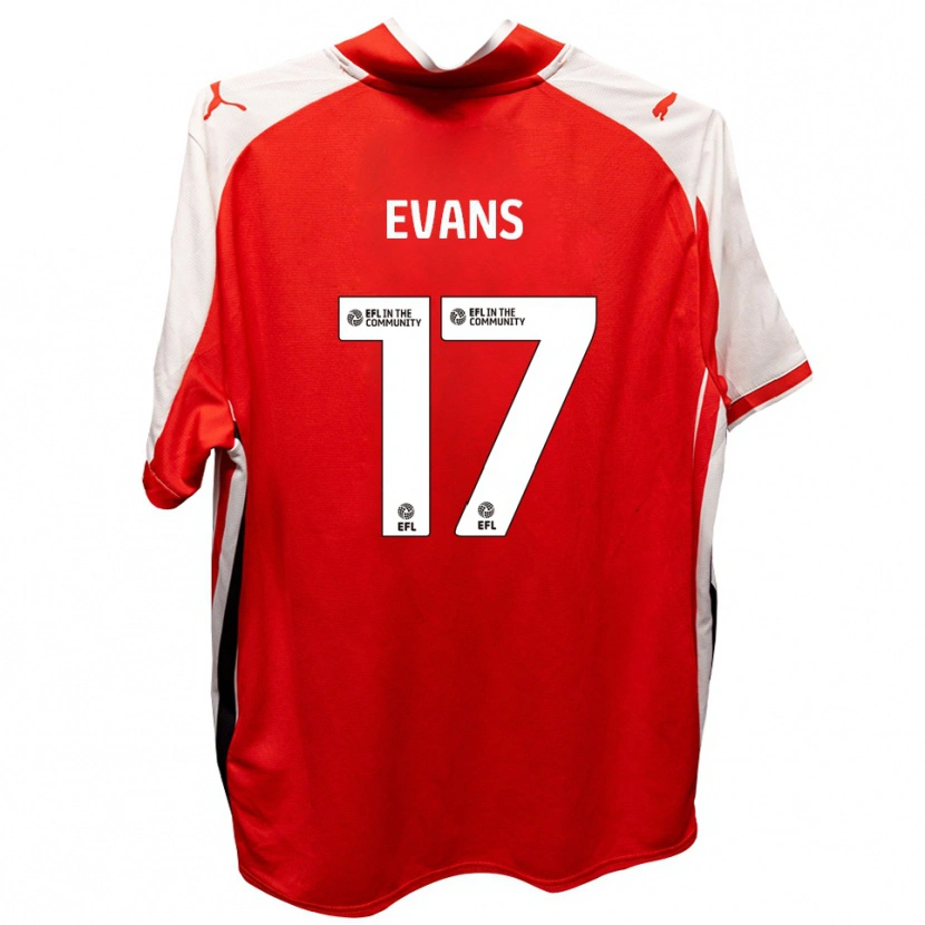 Danxen Kinder Ched Evans #17 Rot Weiß Heimtrikot Trikot 2025/26 T-Shirt Schweiz