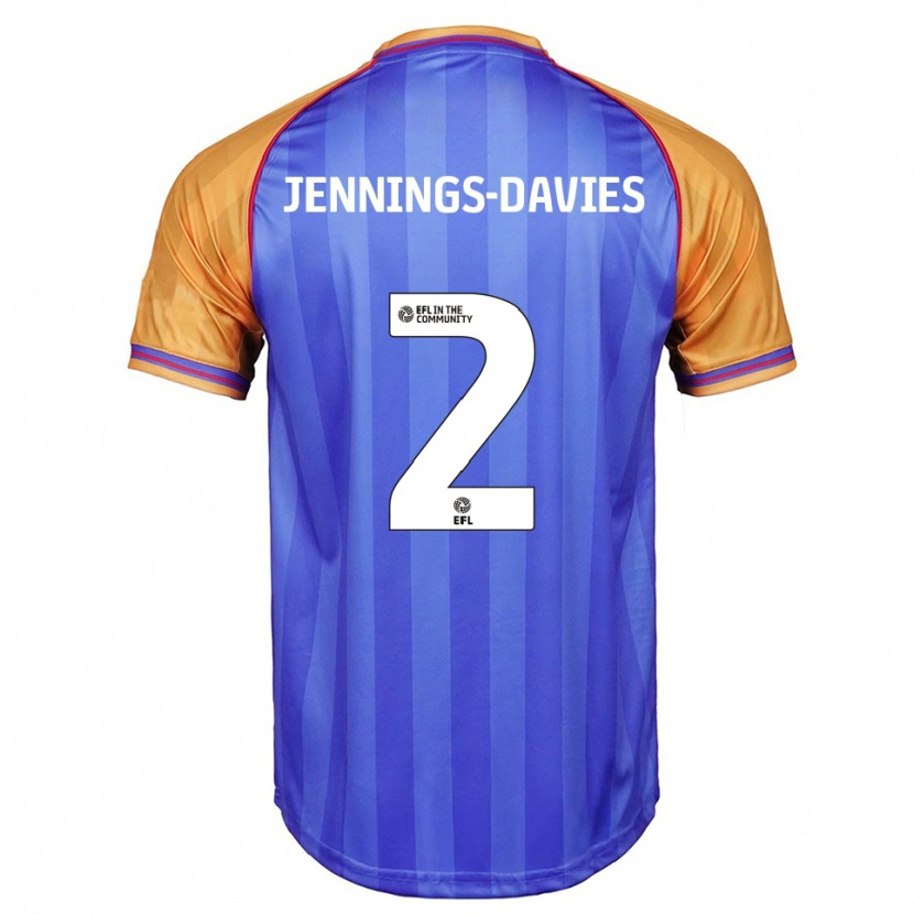 Danxen Kinder Emily-Grace Jennings-Davies #2 Blau Orange Heimtrikot Trikot 2025/26 T-Shirt Schweiz