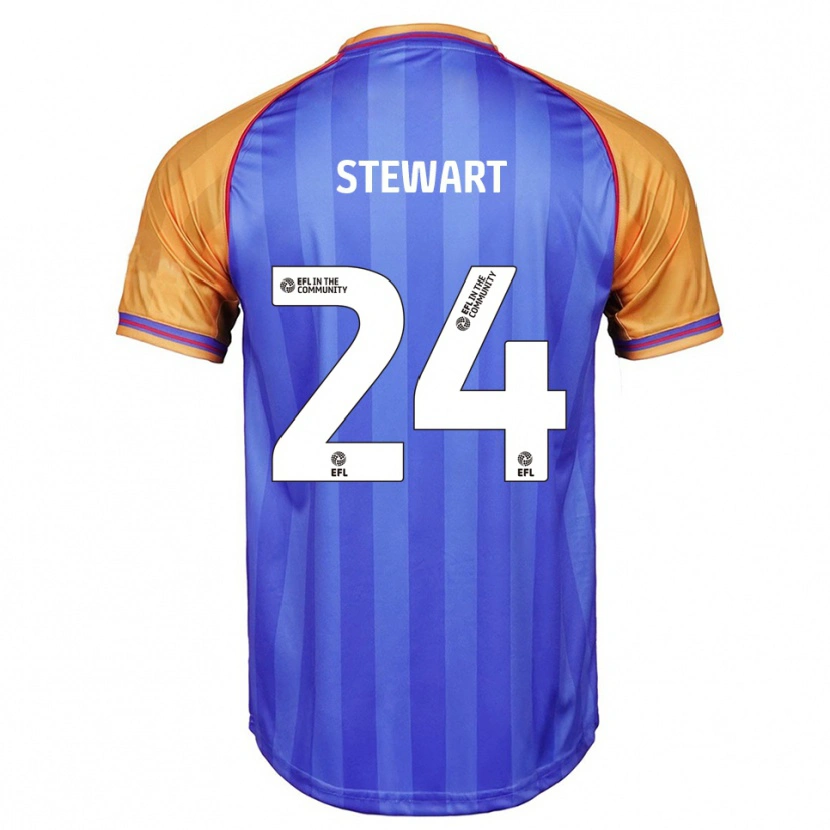 Danxen Kinder Callum Stewart #24 Blau Orange Heimtrikot Trikot 2025/26 T-Shirt Schweiz