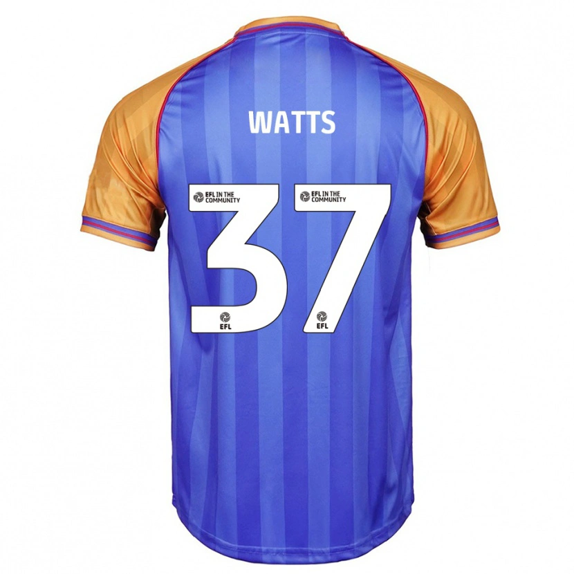 Danxen Kinder Harvey Watts #37 Blau Orange Heimtrikot Trikot 2025/26 T-Shirt Schweiz