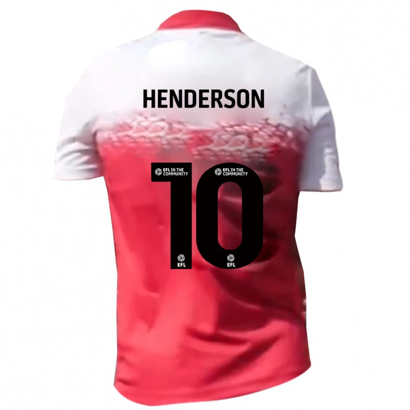 Danxen Kinder Alex Henderson #10 Rot Weiß Heimtrikot Trikot 2025/26 T-Shirt Schweiz