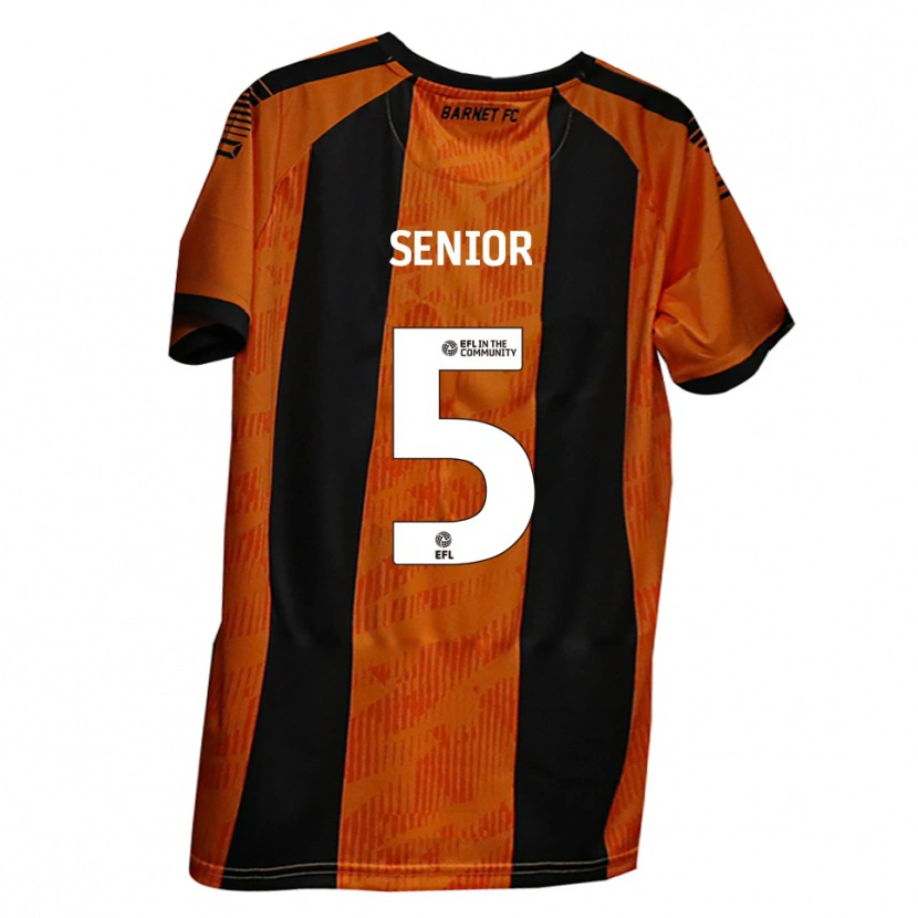Danxen Kinder Adam Senior #5 Orange Schwarz Heimtrikot Trikot 2025/26 T-Shirt Schweiz