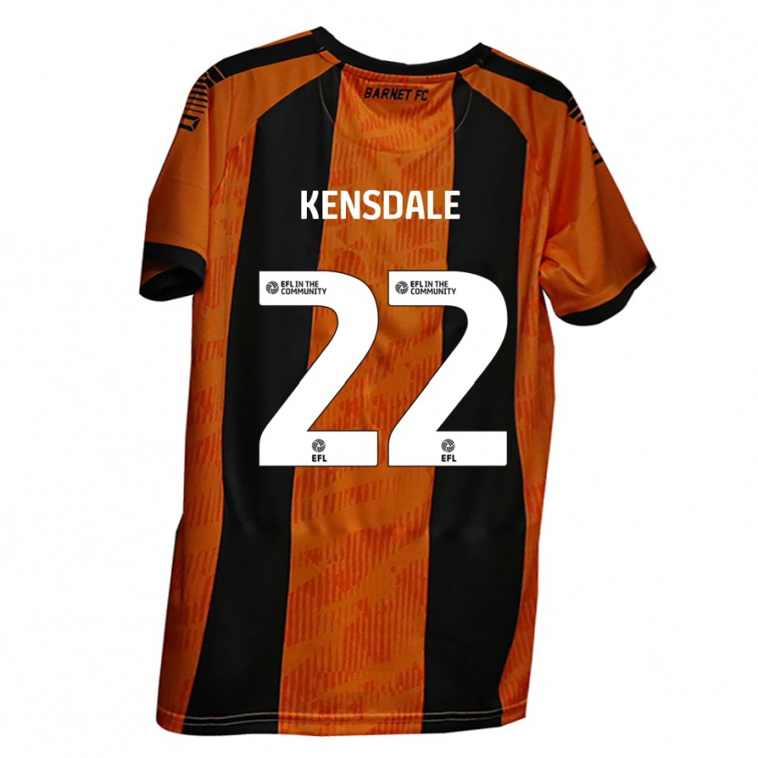 Danxen Kinder Ollie Kensdale #22 Orange Schwarz Heimtrikot Trikot 2025/26 T-Shirt Schweiz