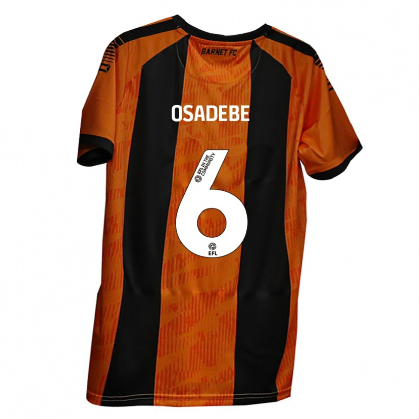 Danxen Kinder Emmanuel Osadebe #6 Orange Schwarz Heimtrikot Trikot 2025/26 T-Shirt Schweiz