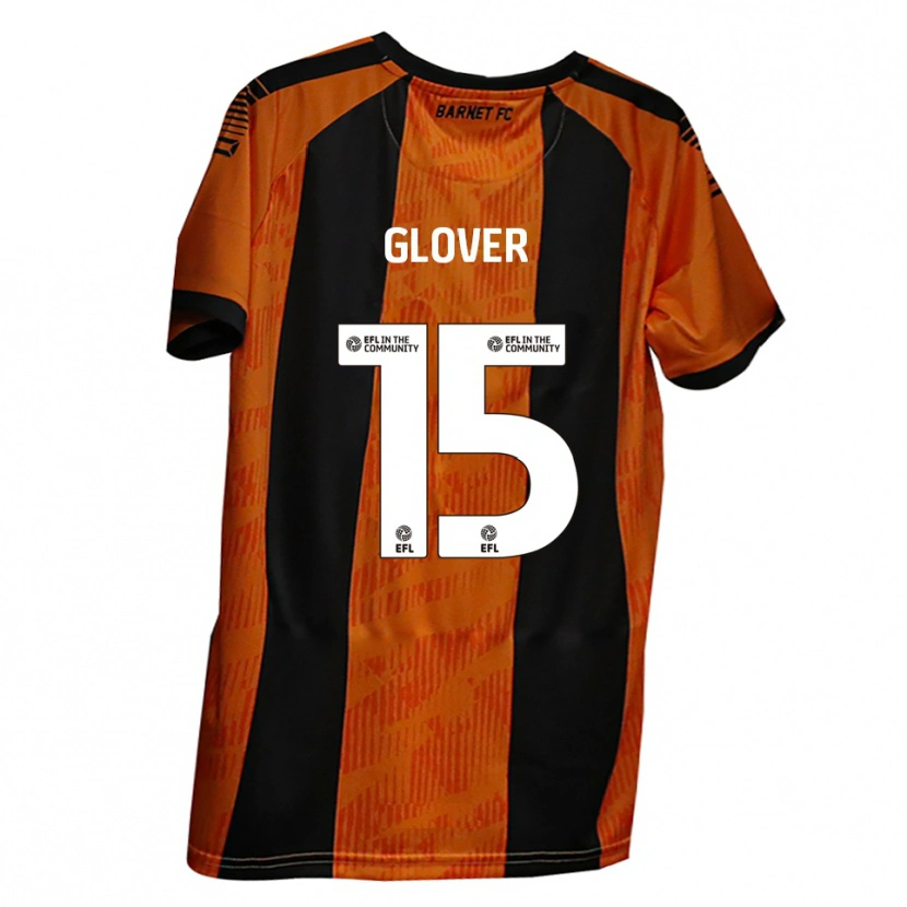 Danxen Kinder Ryan Glover #15 Orange Schwarz Heimtrikot Trikot 2025/26 T-Shirt Schweiz