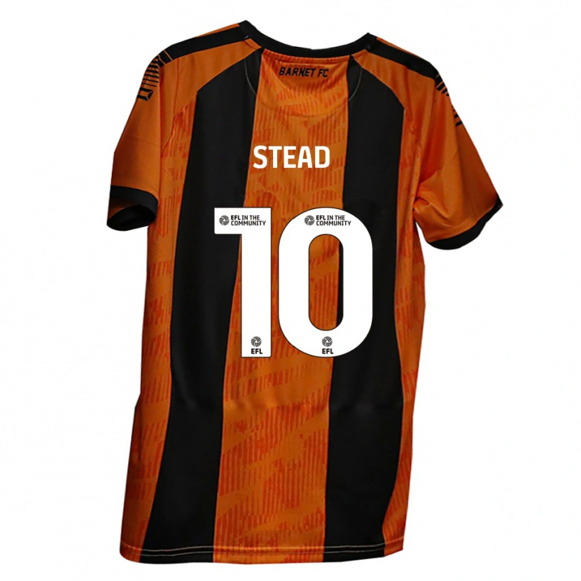 Danxen Kinder Callum Stead #10 Orange Schwarz Heimtrikot Trikot 2025/26 T-Shirt Schweiz