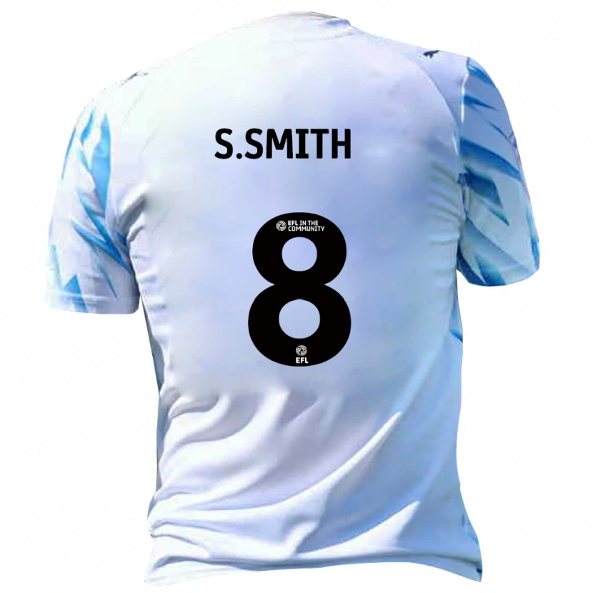 Danxen Kinder Scott Smith #8 Weiß Himmelblau Heimtrikot Trikot 2025/26 T-Shirt Schweiz