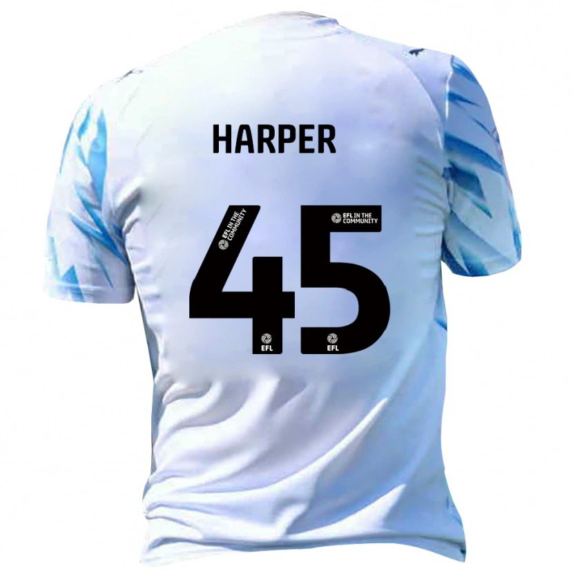 Danxen Kinder Rekeem Harper #45 Weiß Himmelblau Heimtrikot Trikot 2025/26 T-Shirt Schweiz