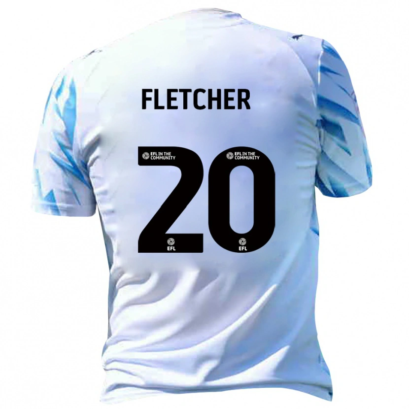 Danxen Kinder Isaac Fletcher #20 Weiß Himmelblau Heimtrikot Trikot 2025/26 T-Shirt Schweiz