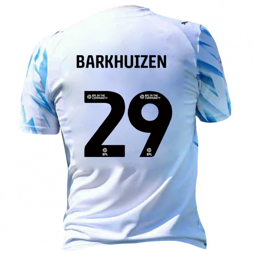 Danxen Kinder Tom Barkhuizen #29 Weiß Himmelblau Heimtrikot Trikot 2025/26 T-Shirt Schweiz