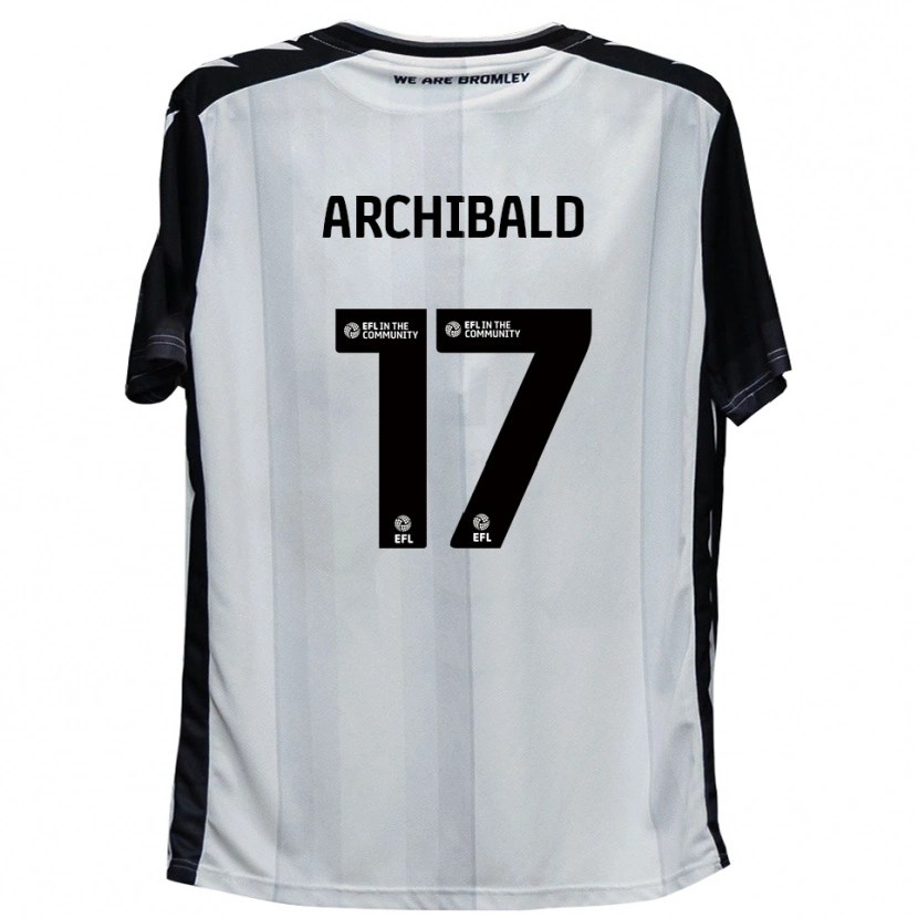 Danxen Kinder Sam Archibald #17 Weiß Schwarz Heimtrikot Trikot 2025/26 T-Shirt Schweiz
