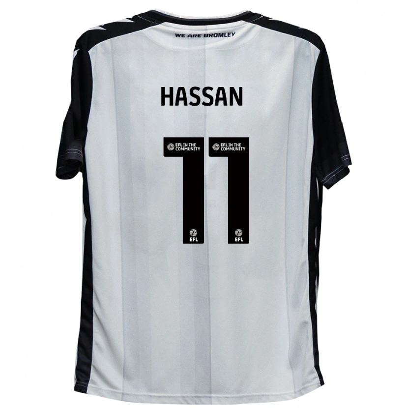 Danxen Kinder Danai Hassan #11 Weiß Schwarz Heimtrikot Trikot 2025/26 T-Shirt Schweiz