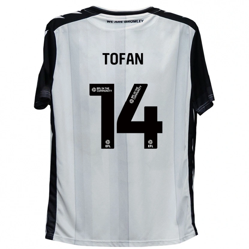 Danxen Kinder Rob Tofan #14 Weiß Schwarz Heimtrikot Trikot 2025/26 T-Shirt Schweiz