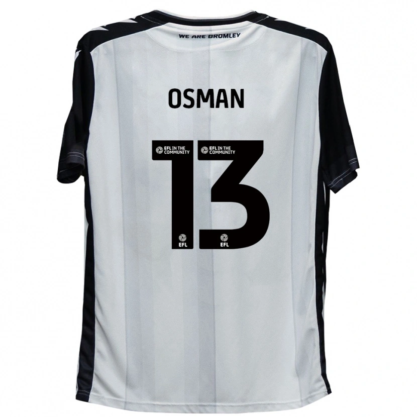 Danxen Kinder Cemal Osman #13 Weiß Schwarz Heimtrikot Trikot 2025/26 T-Shirt Schweiz