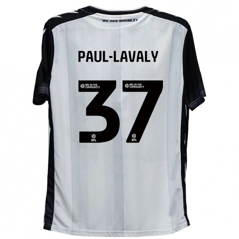 Danxen Kinder Nathan Paul-Lavaly #37 Weiß Schwarz Heimtrikot Trikot 2025/26 T-Shirt Schweiz