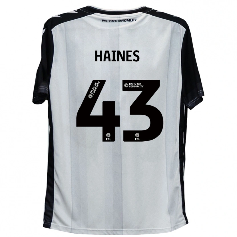 Danxen Kinder Harry Haines #43 Weiß Schwarz Heimtrikot Trikot 2025/26 T-Shirt Schweiz