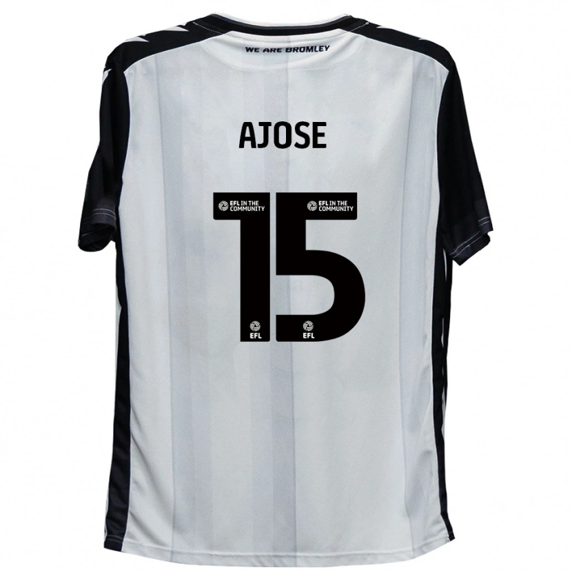 Danxen Kinder Zac Ajose #15 Weiß Schwarz Heimtrikot Trikot 2025/26 T-Shirt Schweiz