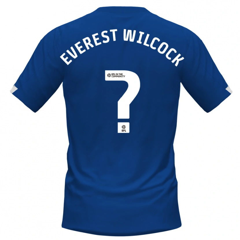 Danxen Kinder Tom Everest Wilcock #0 Blau Weiß Heimtrikot Trikot 2025/26 T-Shirt Schweiz