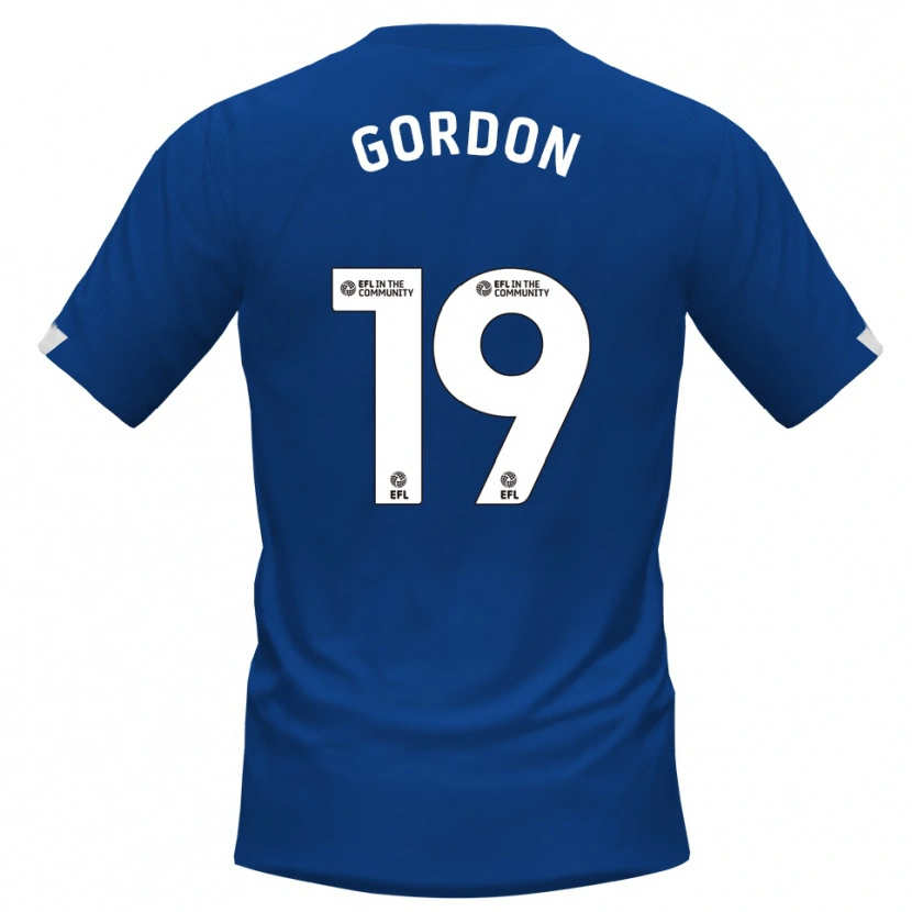 Danxen Kinder Lewis Gordon #19 Blau Weiß Heimtrikot Trikot 2025/26 T-Shirt Schweiz
