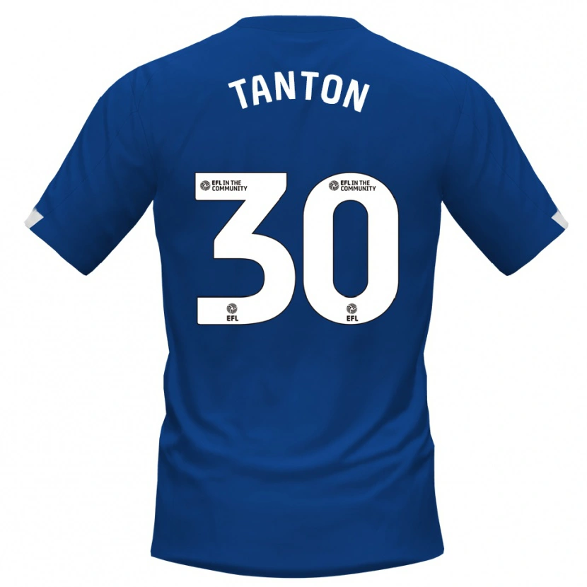 Danxen Kinder Devan Tanton #30 Blau Weiß Heimtrikot Trikot 2025/26 T-Shirt Schweiz