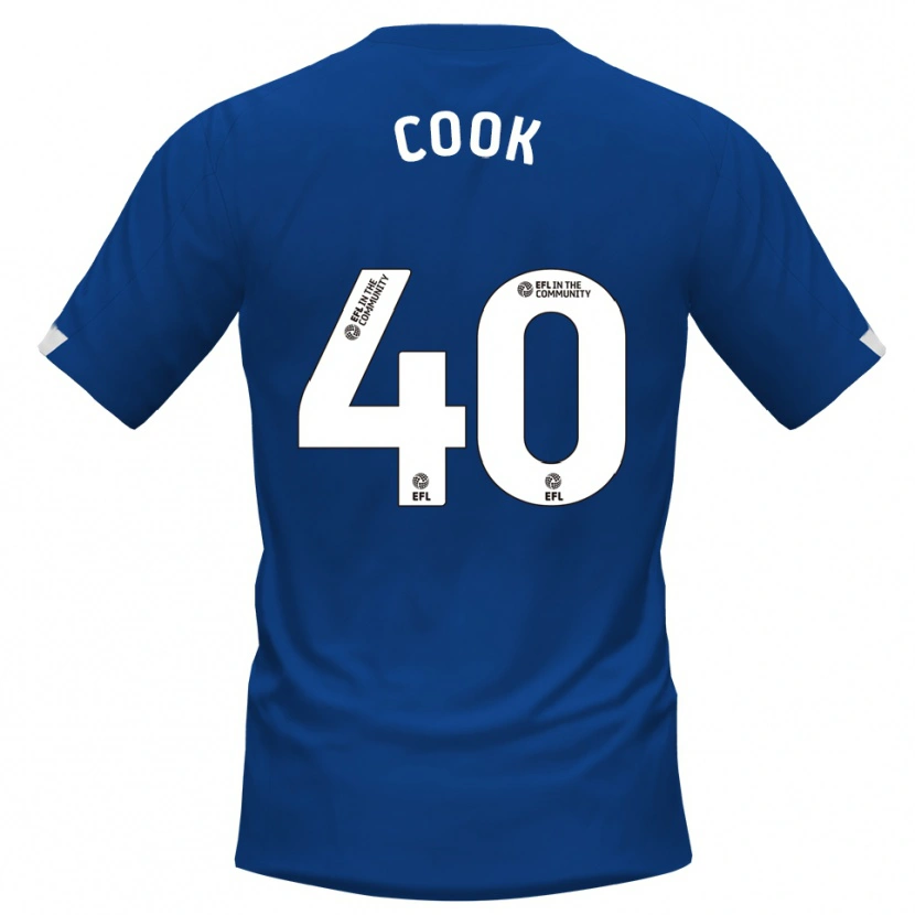 Danxen Kinder Connor Cook #40 Blau Weiß Heimtrikot Trikot 2025/26 T-Shirt Schweiz