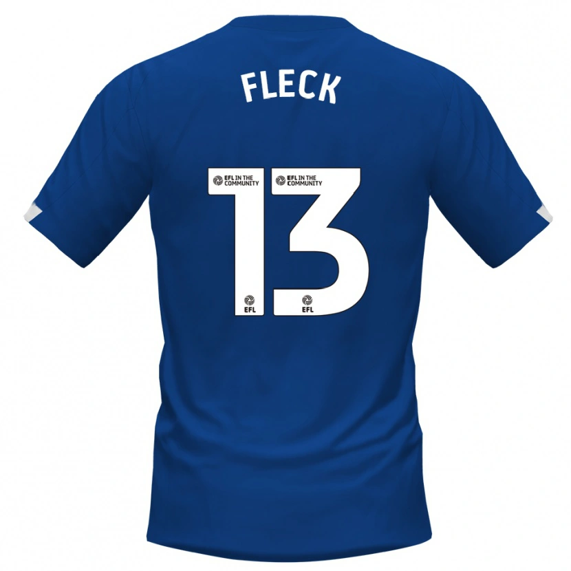 Danxen Kinder John Fleck #13 Blau Weiß Heimtrikot Trikot 2025/26 T-Shirt Schweiz