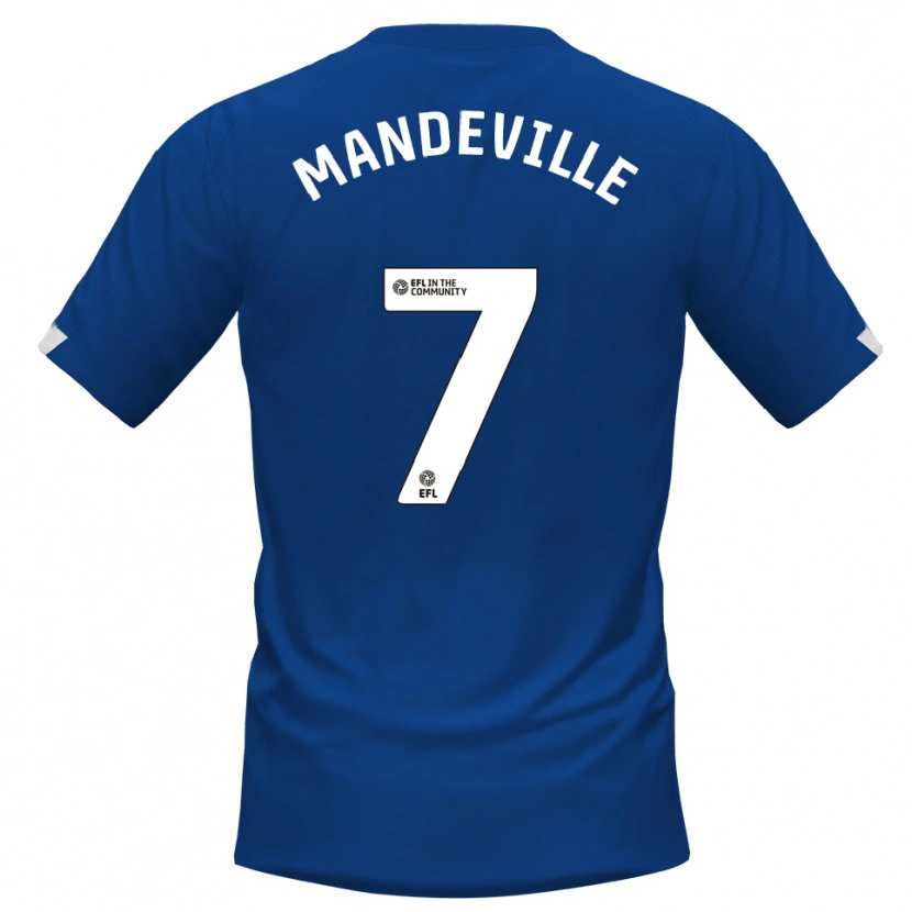 Danxen Kinder Liam Mandeville #7 Blau Weiß Heimtrikot Trikot 2025/26 T-Shirt Schweiz