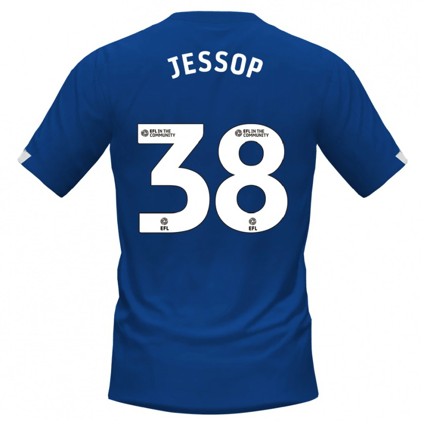 Danxen Kinder Liam Jessop #38 Blau Weiß Heimtrikot Trikot 2025/26 T-Shirt Schweiz