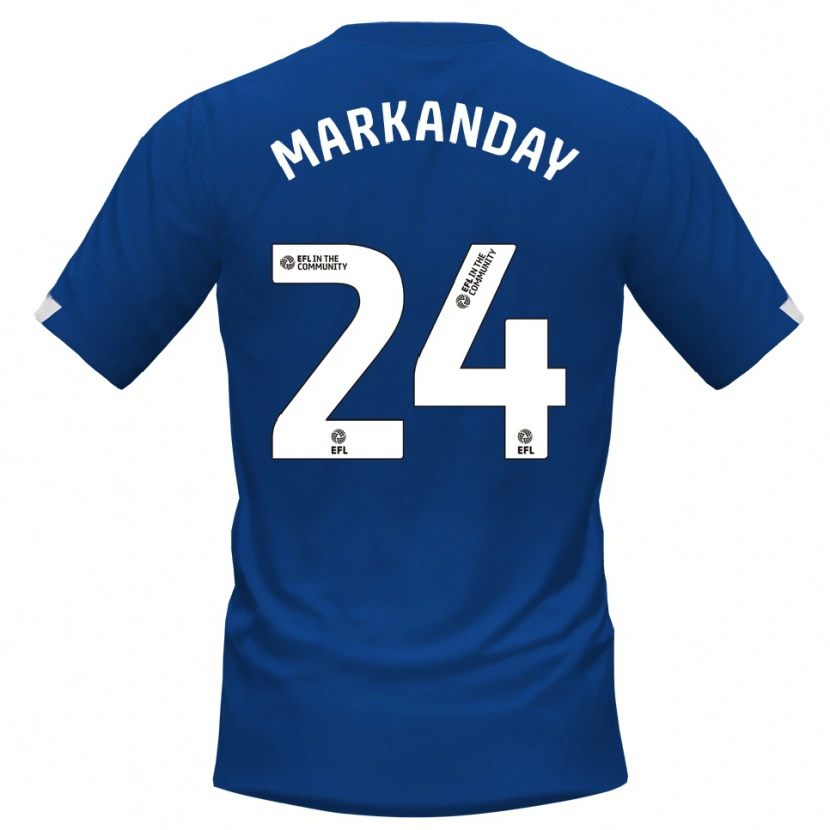 Danxen Kinder Dilan Markanday #24 Blau Weiß Heimtrikot Trikot 2025/26 T-Shirt Schweiz